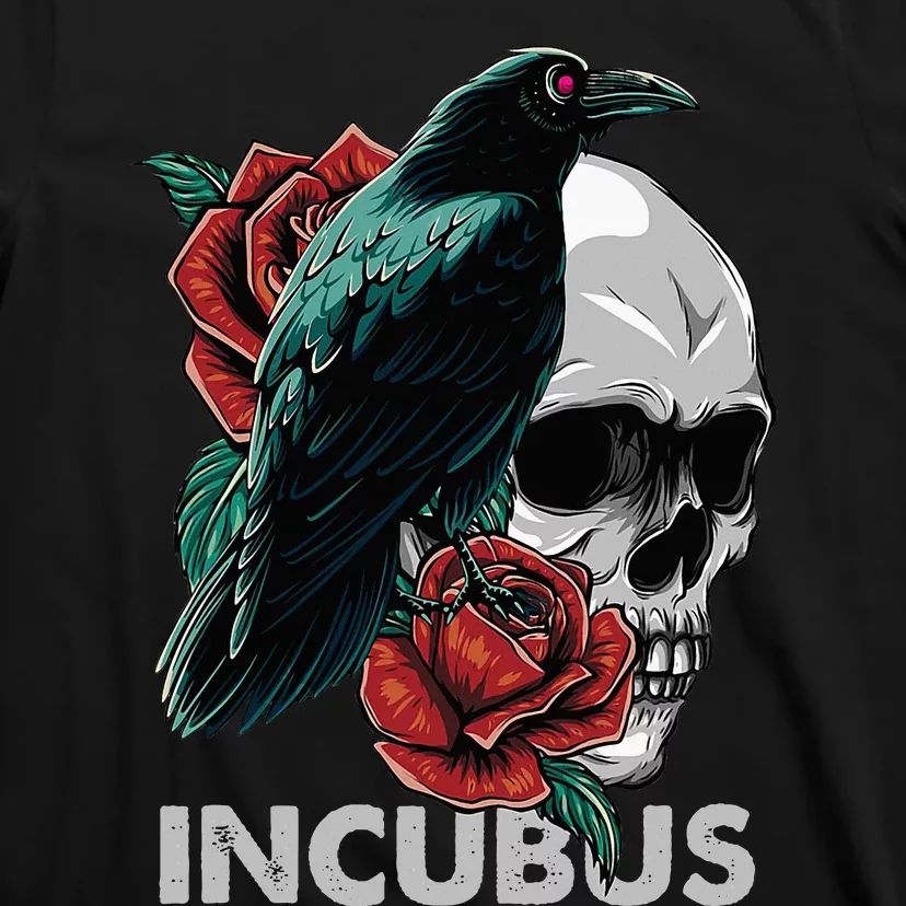 Halloween Incubuscrow Left Skull Morning And Flower T-Shirt