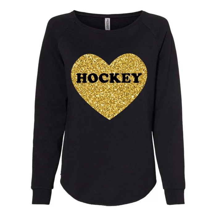 Hockey I Love Hockey Gift Womens California Wash Sweatshirt