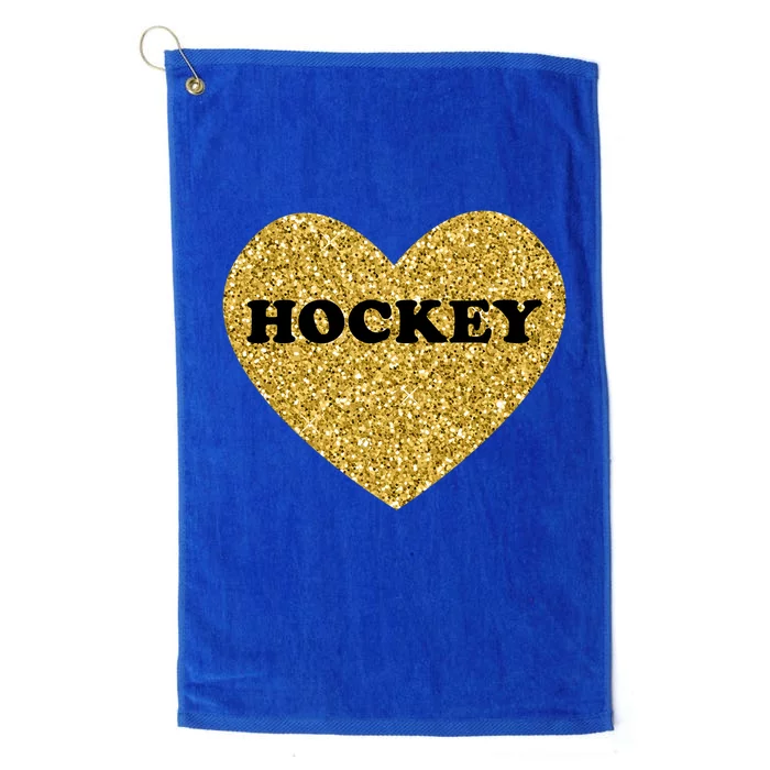 Hockey I Love Hockey Gift Platinum Collection Golf Towel