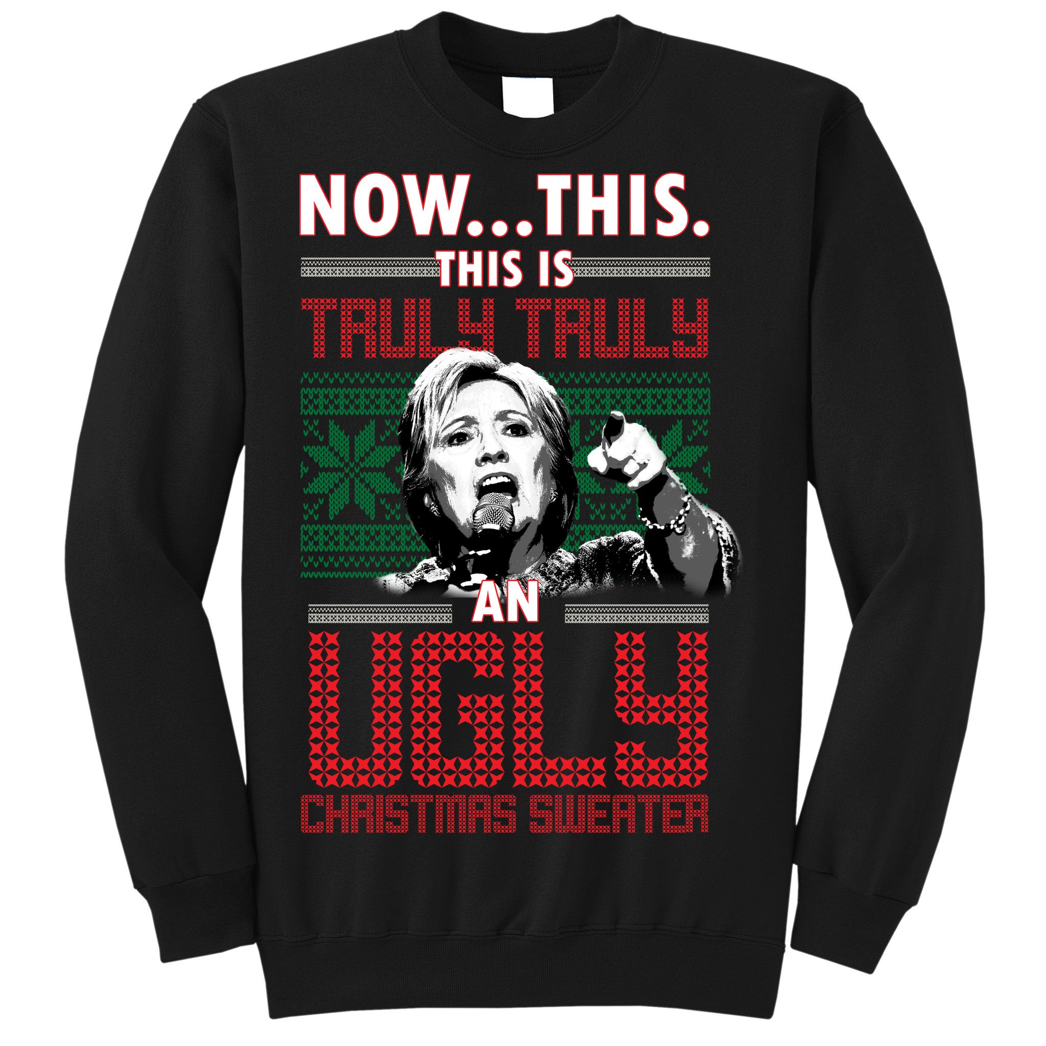 Hillary clinton christmas outlet sweaters