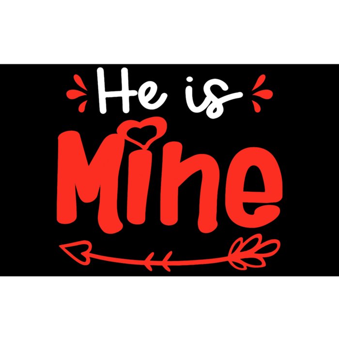 He Is Mine She Is Mine Set Matching Couples Valentine's Day Bumper Sticker