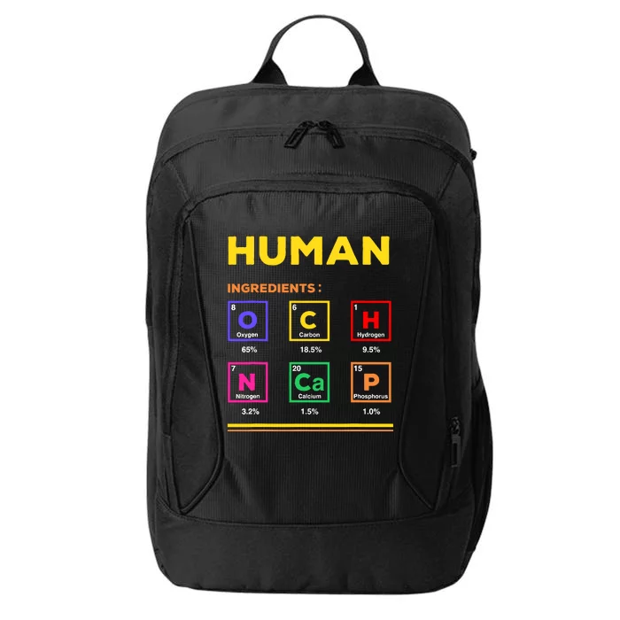 Human Ingredients Medical Laboratory Science Lab Technician City Backpack