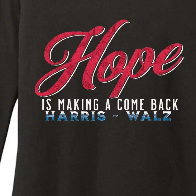 Hope Is Making A Come Back Harris Walz 2024 Womens CVC Long Sleeve Shirt