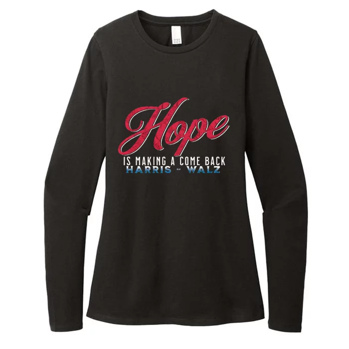 Hope Is Making A Come Back Harris Walz 2024 Womens CVC Long Sleeve Shirt