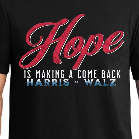 Hope Is Making A Come Back Harris Walz 2024 Pajama Set