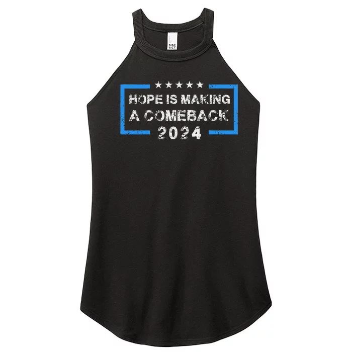 Hope Is Making A Comeback Democrats Vintage 2024 Women’s Perfect Tri Rocker Tank