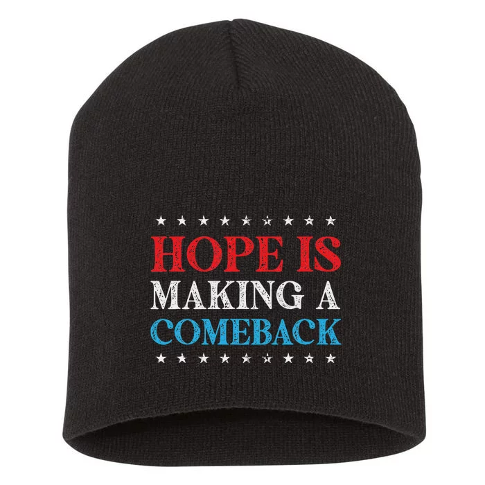 Hope Is Making A Comeback 2024 Kamala Short Acrylic Beanie