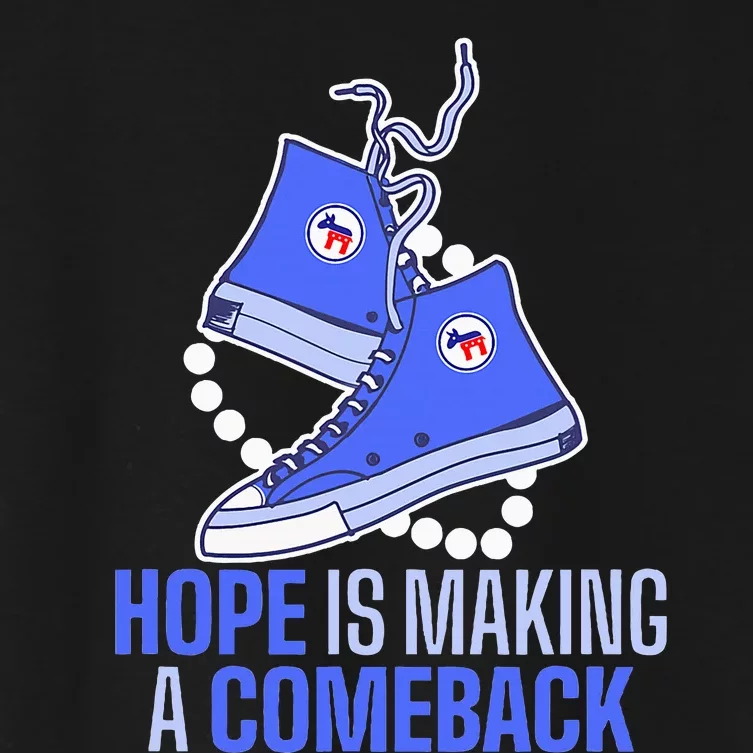 Hope Is Making A Comeback Chucks And Pearls Women's Crop Top Tee