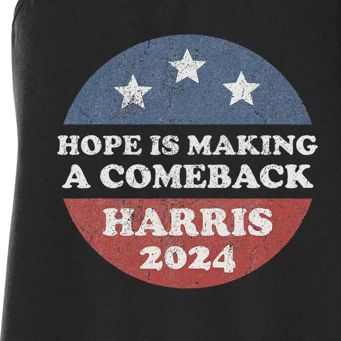 Hope Is Making A Comeback Harris 2024 Women's Racerback Tank