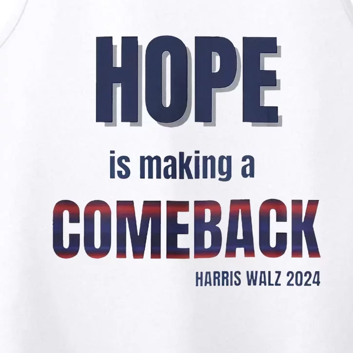 Hope Is Making A Comeback Harris Walz Performance Tank