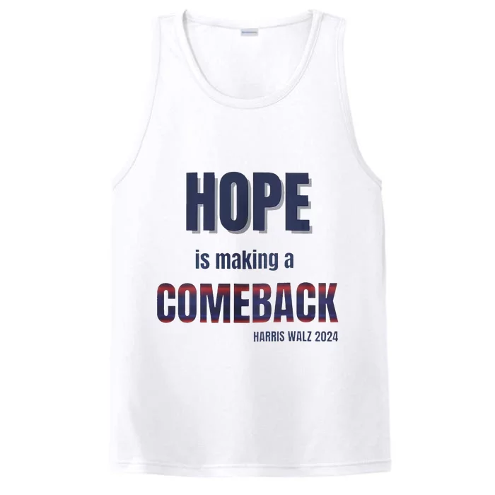 Hope Is Making A Comeback Harris Walz Performance Tank