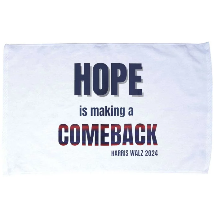 Hope Is Making A Comeback Harris Walz Microfiber Hand Towel