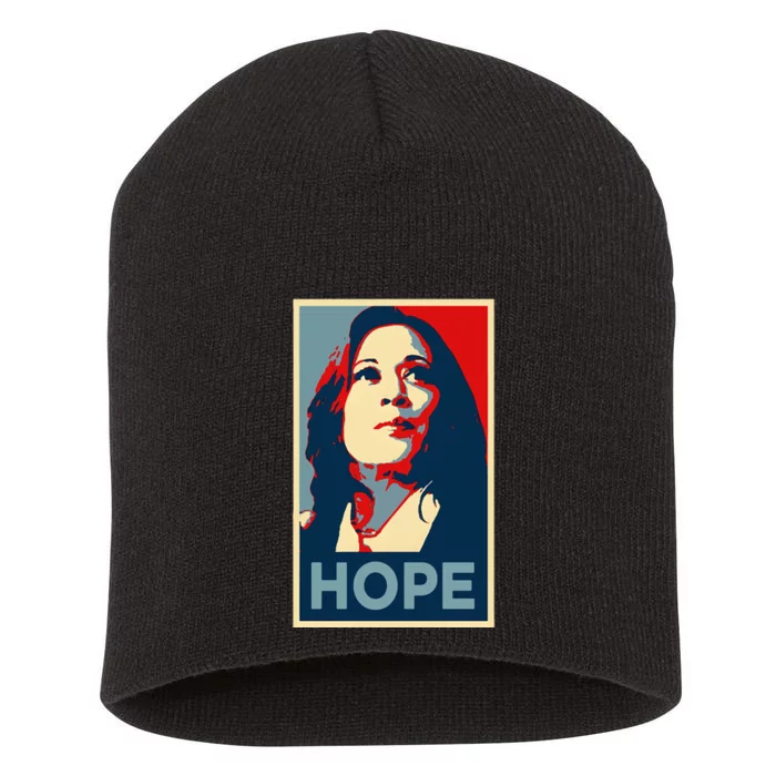 Hope Is Making Comeback Kamala Harris Obama Poster 47 Vote Short Acrylic Beanie