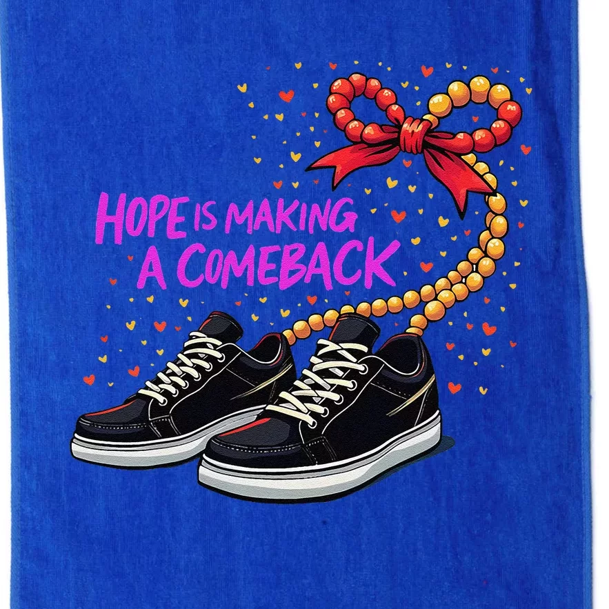 Hope Is Making A Comeback 2024 Kamala Chucks And Pearls Platinum Collection Golf Towel