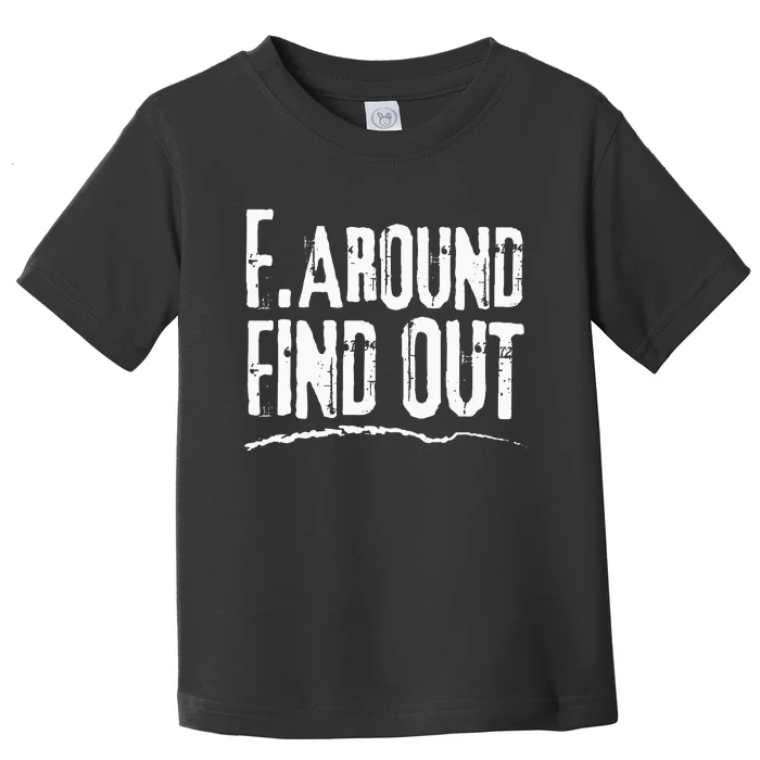 Humorous Internet Memeinspired F. Around Find Out Toddler T-Shirt