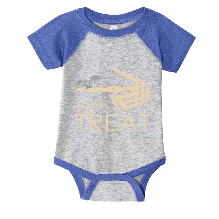 He Is My Treat Gift Infant Baby Jersey Bodysuit