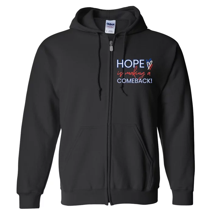 Hope Is Making A Comeback In Red White & Blue Full Zip Hoodie