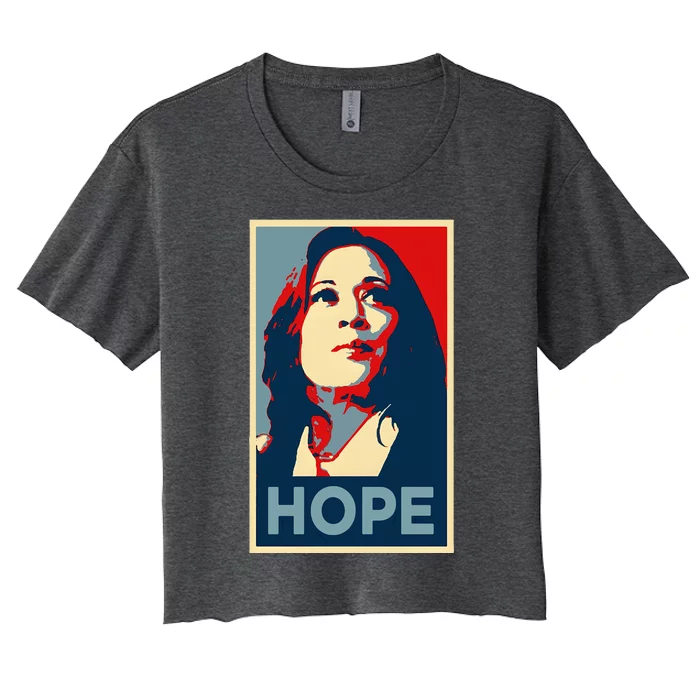 Hope Is Making Comeback Kamala Harris Obama Poster 47 Vote Women's Crop Top Tee