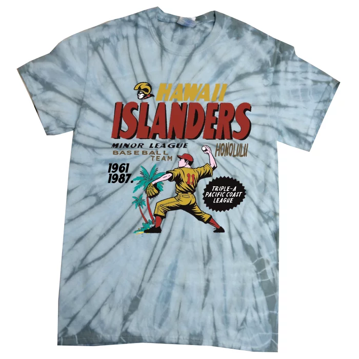 Hawaii Islanders Minor League Baseball Team Honolulu 1961 Tie-Dye T-Shirt