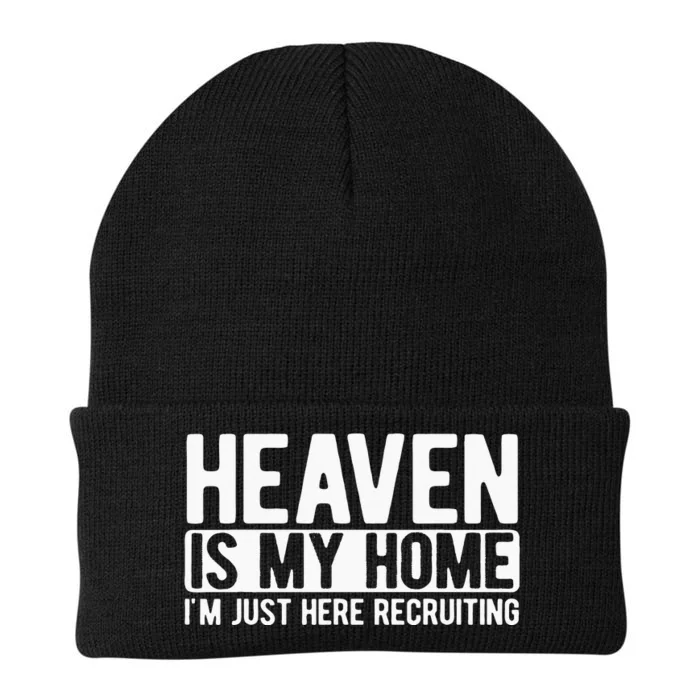 Heaven Is My Home Christian Religious Jesus Knit Cap Winter Beanie