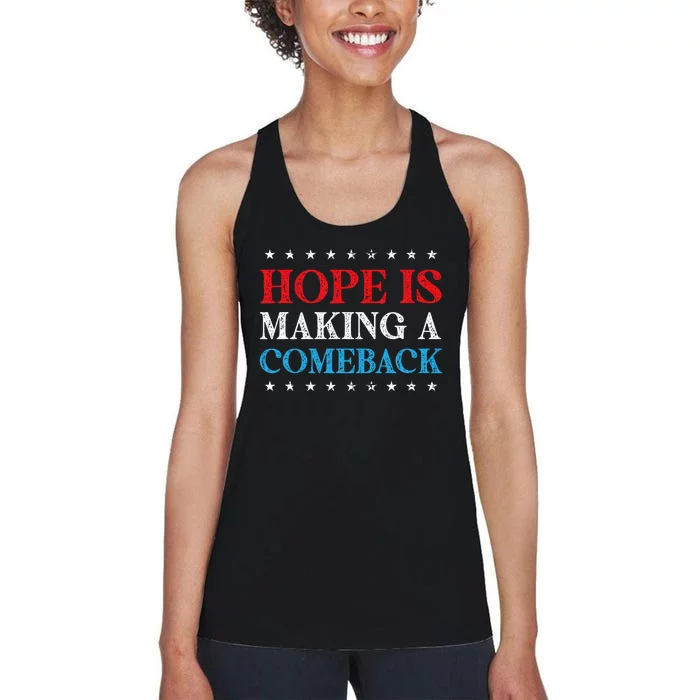 Hope Is Making A Comeback 2024 Kamala Women's Racerback Tank