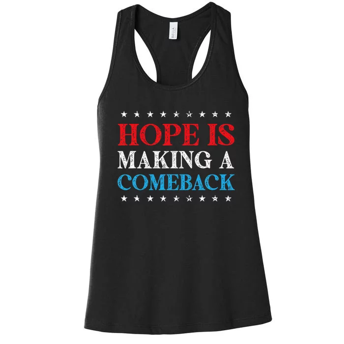 Hope Is Making A Comeback 2024 Kamala Women's Racerback Tank