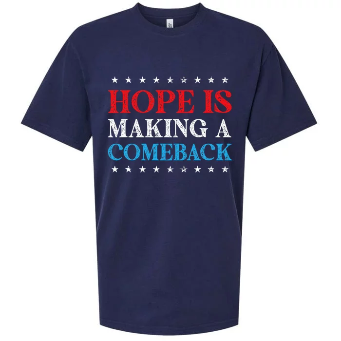 Hope Is Making A Comeback 2024 Kamala Sueded Cloud Jersey T-Shirt