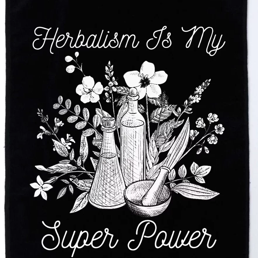 Herbalism Is My Super Power Herbal Medicine Herbalist Platinum Collection Golf Towel