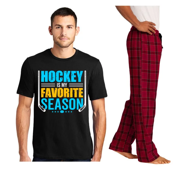 Hockey Is My Favorite Season Funny Sports Lovers Product Gift Pajama Set