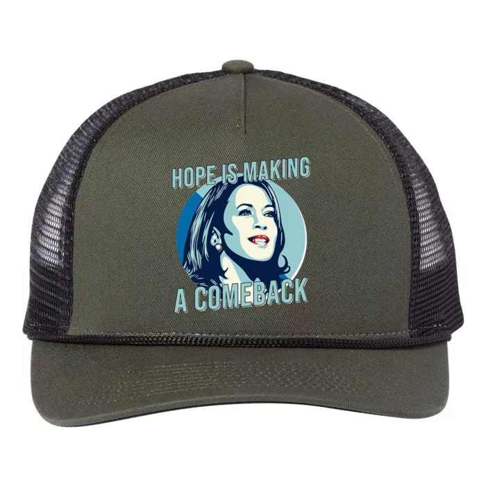 Hope Is Making A Comeback Kamala 2024 Retro Rope Trucker Hat Cap