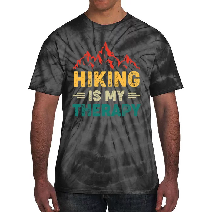 Hiking Is My Therapy Tie-Dye T-Shirt