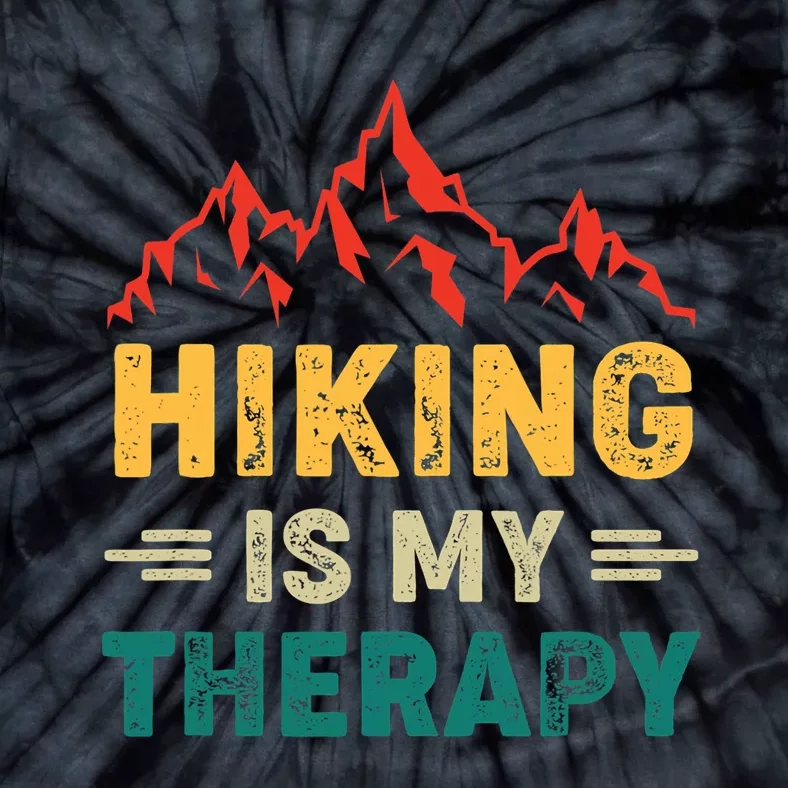 Hiking Is My Therapy Tie-Dye T-Shirt