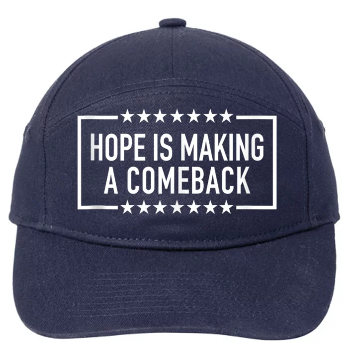 Hope Is Making A Comeback 2024 Kamala 7-Panel Snapback Hat