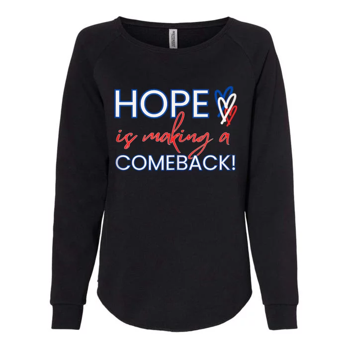 Hope Is Making A Comeback In Red White & Blue Womens California Wash Sweatshirt