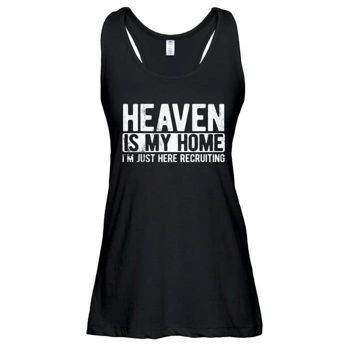 Heaven Is My Home Christian Religious Jesus Ladies Essential Flowy Tank