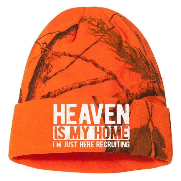 Heaven Is My Home Christian Religious Jesus Kati - 12in Camo Beanie