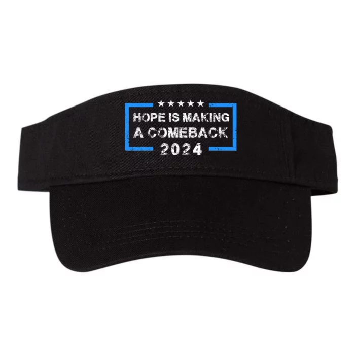 Hope Is Making A Comeback Democrats Vintage 2024 Valucap Bio-Washed Visor