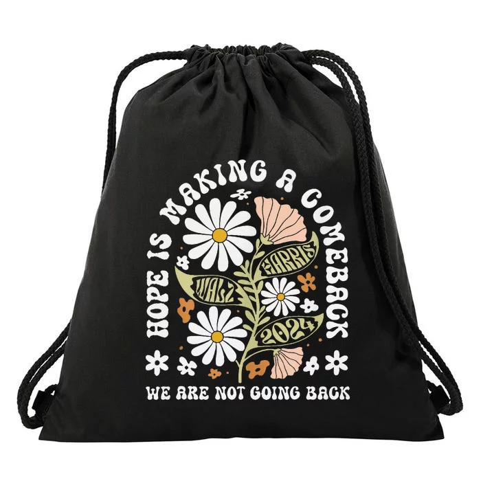 Hope Is Making A Comeback Democrats Vintage 2024 Gift Drawstring Bag