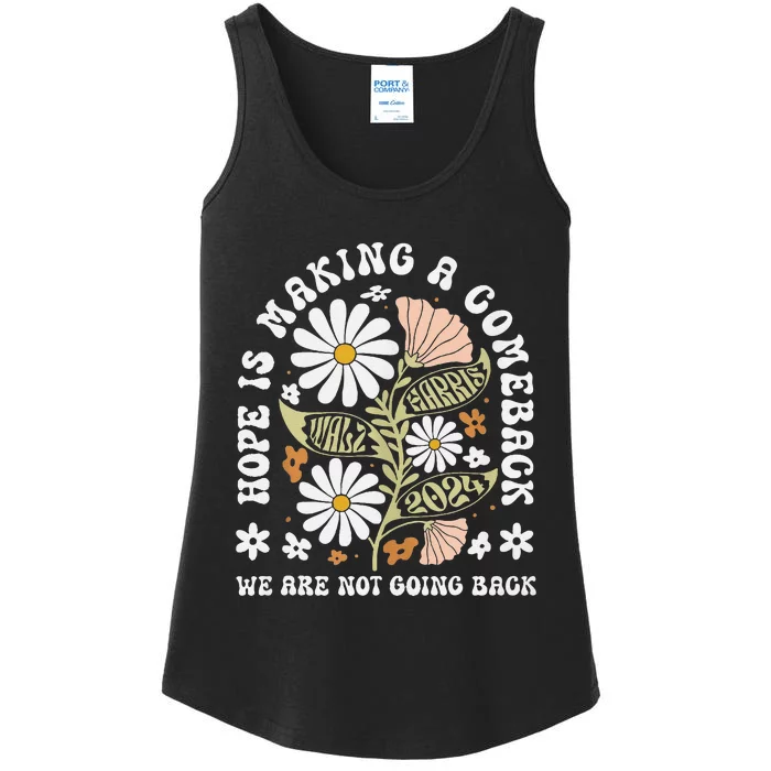 Hope Is Making A Comeback Democrats Vintage 2024 Gift Ladies Essential Tank