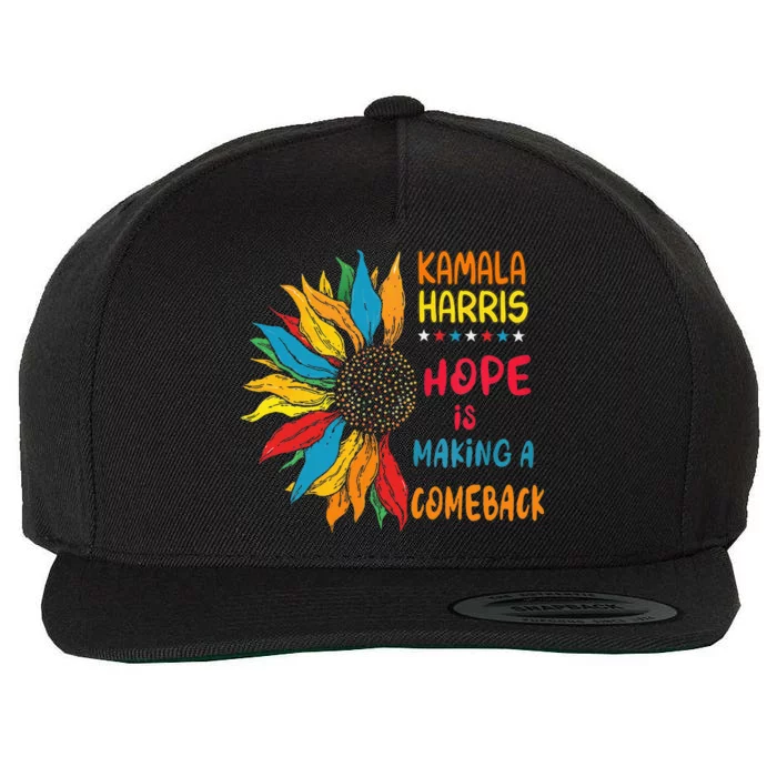 Hope Is Making A Come Back Harris Walz 2024 Wool Snapback Cap