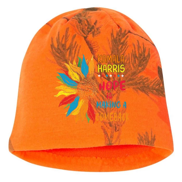 Hope Is Making A Come Back Harris Walz 2024 Kati - Camo Knit Beanie