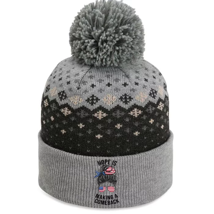 Hope Is Making A Come Back Kamala Harris 2024 The Baniff Cuffed Pom Beanie