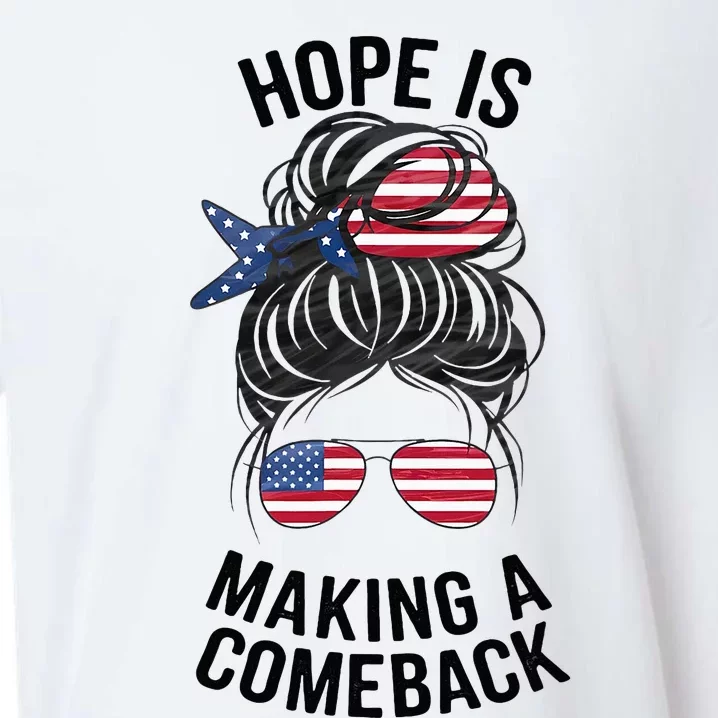 Hope Is Making A Come Back Kamala Harris 2024 Sueded Cloud Jersey T-Shirt