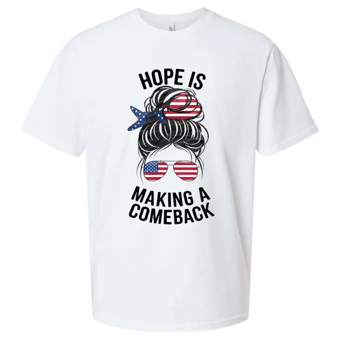 Hope Is Making A Come Back Kamala Harris 2024 Sueded Cloud Jersey T-Shirt