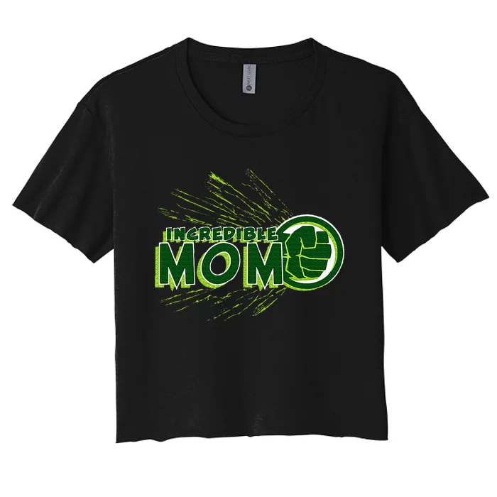 H.U.L.K Incredible Mom Family Trip Vacation Mother’S Day Women's Crop Top Tee