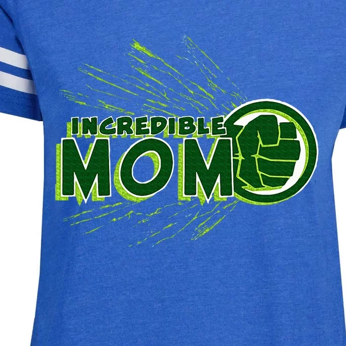 H.U.L.K Incredible Mom Family Trip Vacation Mother’S Day Enza Ladies Jersey Football T-Shirt