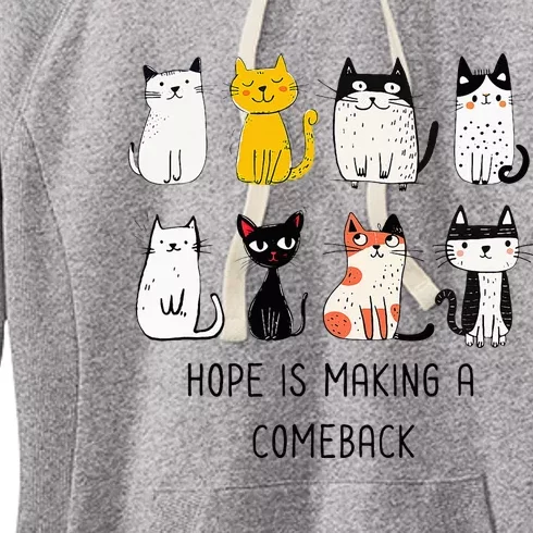 Hope Is Making A Comeback Cute Women 2024 Women's Fleece Hoodie