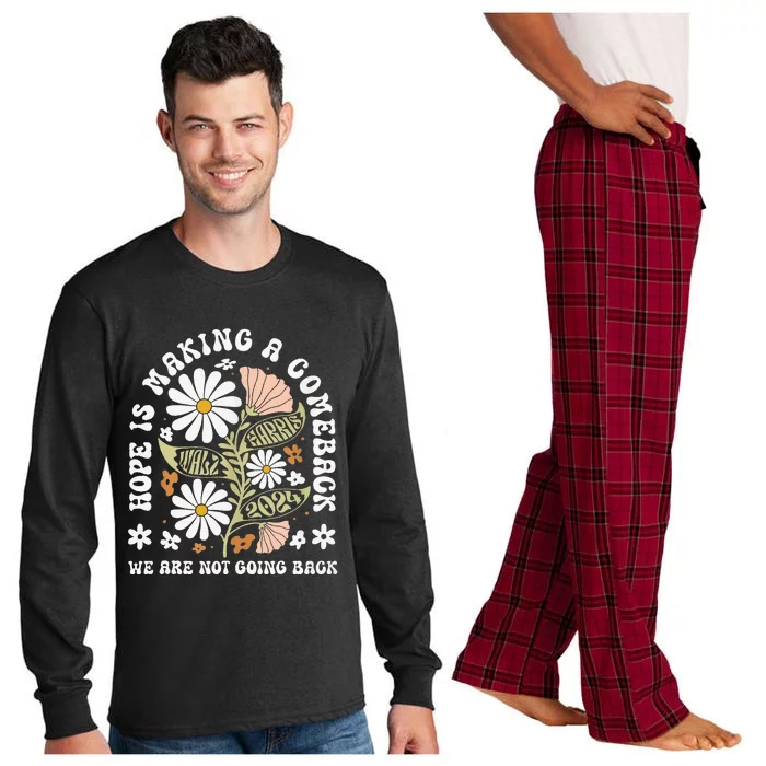 Hope Is Making A Comeback Democrats Vintage 2024 Long Sleeve Pajama Set