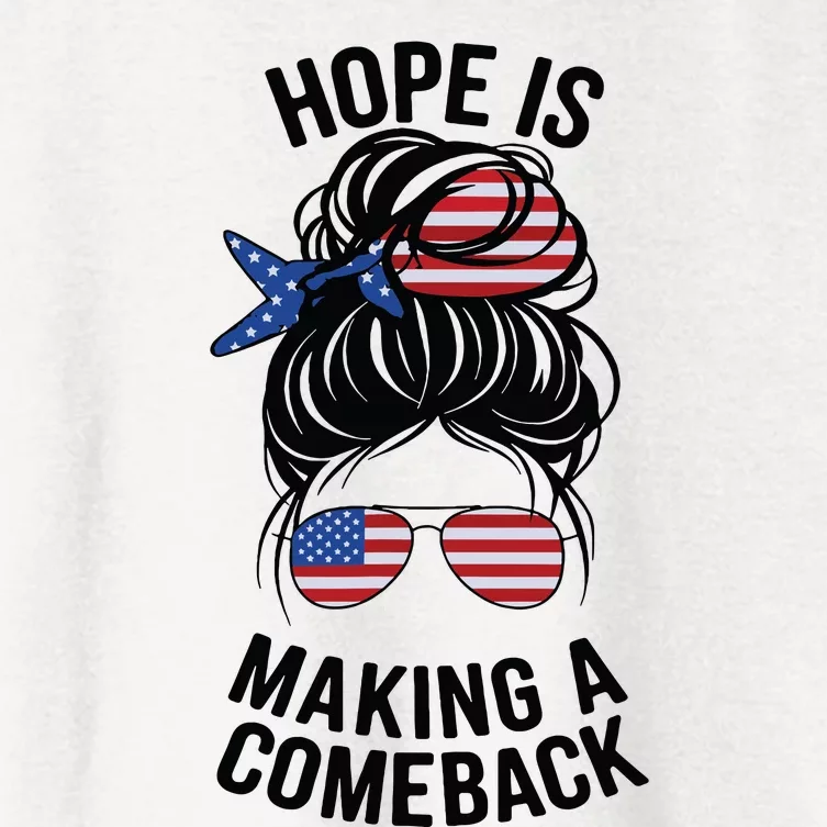 Hope Is Making A Come Back Kamala Harris 2024 Election Girl Women's Crop Top Tee