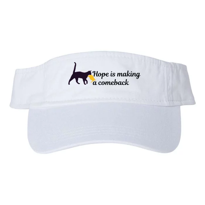 Hope Is Making A Comeback Funny Cat Trump Hair Kamala Harris Valucap Bio-Washed Visor